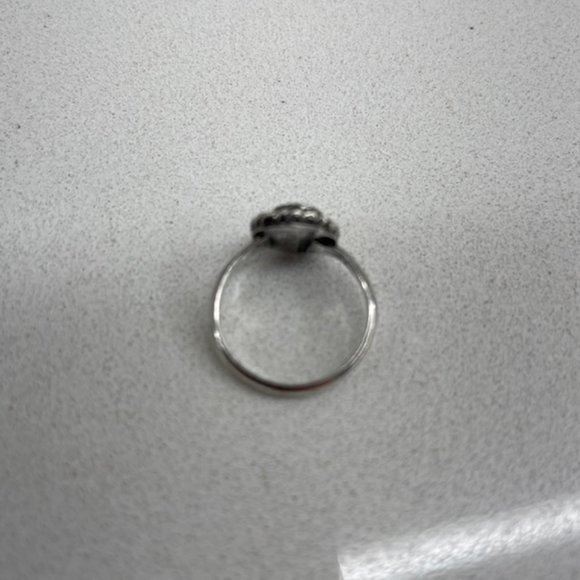 Vintage Sterling Silver Turquoise Ring-Size 4 - Picture 5 of 6